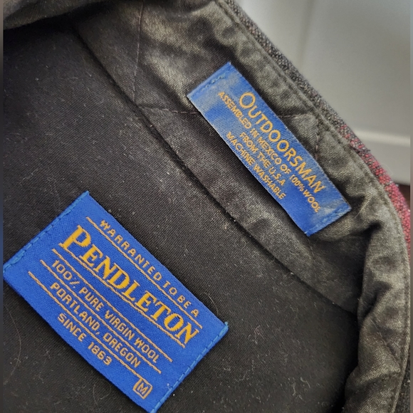 Men's Pendleton Button Down Wool Shirt, Size Medium - Picture 7 of 7